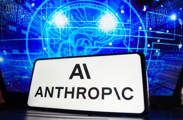 BRAZIL - 2023/04/03: In this photo illustration, the Anthropic logo is displayed on a smartphone screen. (Photo Illustration by Rafael Henrique/SOPA Images/LightRocket via Getty Images)